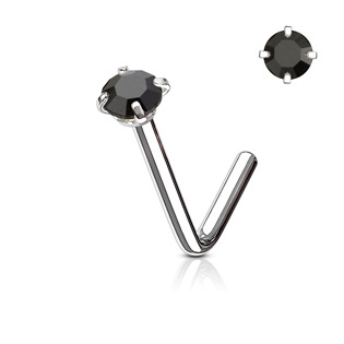 N0173-K Zahnutý piercing do nosu