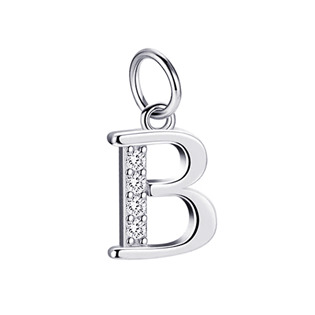 NB-4486-X Stříbrný přívěšek - iniciála písmeno
