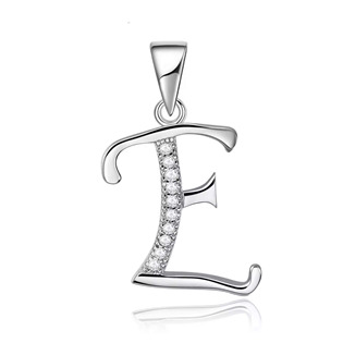 NB-4495-X Stříbrný přívěšek - iniciála písmeno