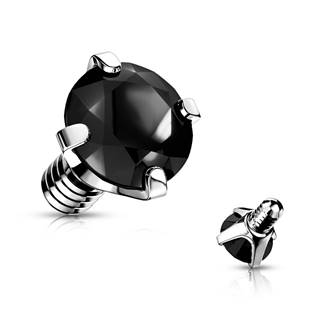 ND004-03C Náhradní kamínek k labretě nebo dermálu, průměr 3 mm
