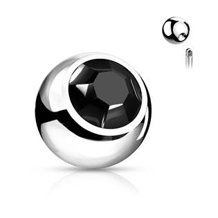 ND024C-1203 Náhradní kulička s kamínkem 1,2 x 3 mm