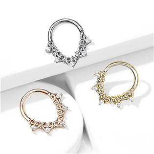 NS0046ST-1008 Helix / cartilage / tragus piercing 1,0 x 8 mm