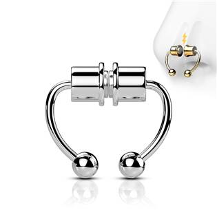 NS0048-ST Falešný septum piercing do nosu