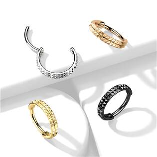 NS0053RD-1208 Segment kruh s hroty - helix / cartilage / tragus piercing