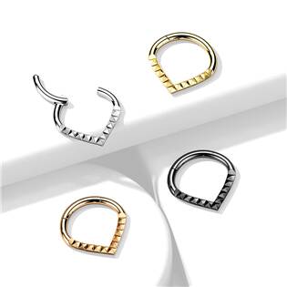 NS0054ST-1208 Segment piercing špičatý - helix / cartilage / tragus piercing 1,2 x 8 mm