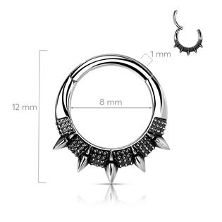 NS0056ST-1208 Segment kruh s hroty - helix / cartilage / tragus piercing