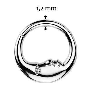 NS0065ST-1208 Segment kruh měsíc - helix / cartilage / tragus piercing