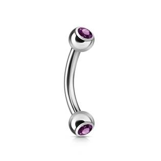 OB01004-K Piercing do obočí 1,2 x 8 mm