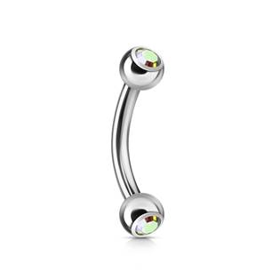 OB01004-K Piercing do obočí 1,2 x 8 mm