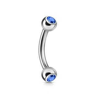 OB01004-K Piercing do obočí 1,2 x 8 mm