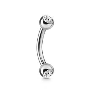 OB01004-P Piercing do obočí 1,2 x 8 mm