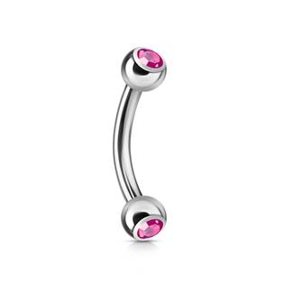 OB01004-P Piercing do obočí 1,2 x 8 mm