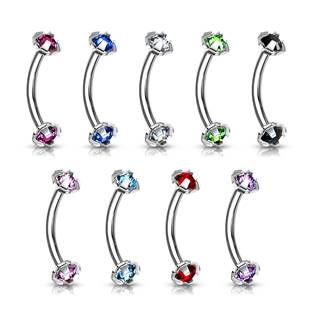 OB01005-C Piercing do obočí s vnitřním závitem