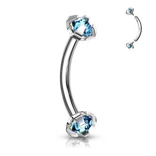 OB01005-C Piercing do obočí s vnitřním závitem