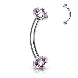 OB01005-C Piercing do obočí s vnitřním závitem