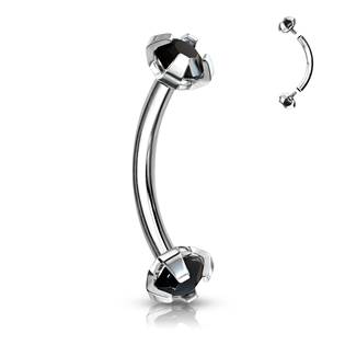 OB01005-C Piercing do obočí s vnitřním závitem