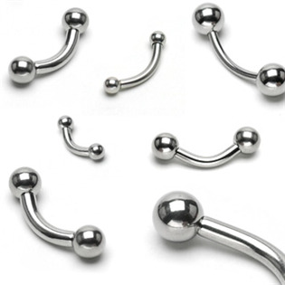 OB01100-12114 Piercing do obočí - kuličky