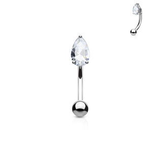 OB1005-P Piercing do obočí - zirkon