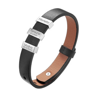 OPA216 Personalizovaný pánský kožený náramek