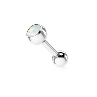 PJ0003-P Piercing do jazyka s opálem
