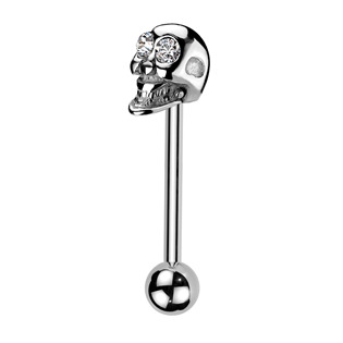 PJ01054-K Piercing do jazyku - lebka