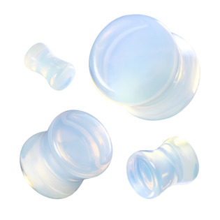 PL002-25 Plug do ucha mléčný opalit