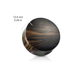 PL01266-10 Plug do ucha Ebony wood