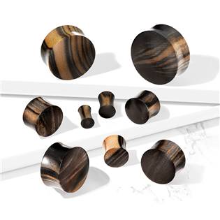 PL01266-14 Plug do ucha Ebony wood