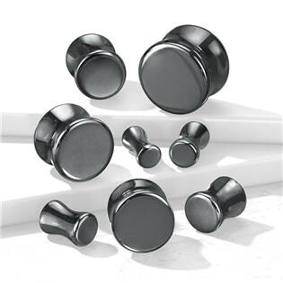 PL01271-12 Plug do ucha - Hematit