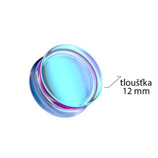 PL01277-08 Skleněný plug do ucha