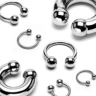 PV01017-12084 Piercing - podkova 1,2x8 mm, 4 mm kuličky