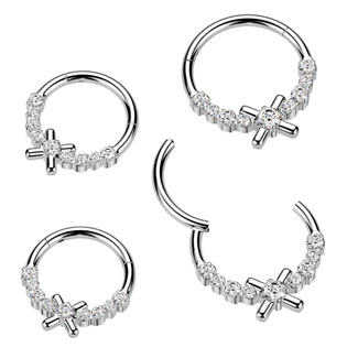 SG118-1210 Ocelový piercing - segment kruh