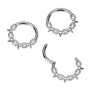 SG122-ST Ocelový kruh - helix / cartilage / septum piercing