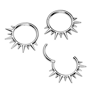 SG125-ST Ocelový kruh - helix / cartilage / septum piercing