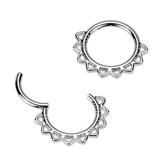 SG126-ST Ocelový kruh - helix / cartilage / septum piercing