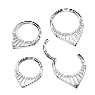 SG129-1208 Ocelový piercing - segment kruh špička