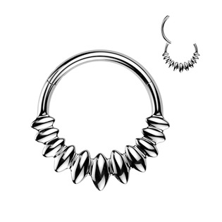SG134-1210 Ocelový piercing - segment kruh