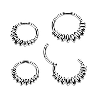 SG134-1210 Ocelový piercing - segment kruh