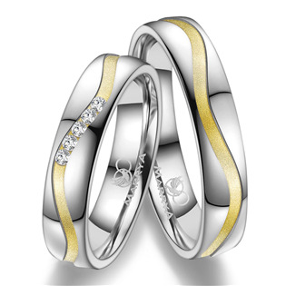 SI-27D-64 Dámský snubní prsten Stříbro AG925
