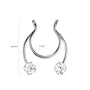 ST0018-ST Falešný piercing do nosu - septum