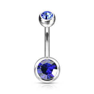 TIT1001-AB Piercing do pupíku - banánek TITAN