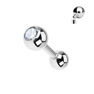TIT1008-12063 Cartilage piercing TITAN zirkon