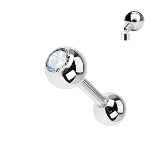 TIT1008-12063 Cartilage piercing TITAN zirkon