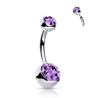 TIT1009P-161258 Piercing do pupíku vnitřní závit TITAN, 1,6 x 12 mm
