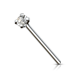 TIT1039-030 Variabilní piercing do nosu - titan, čirý kamínek