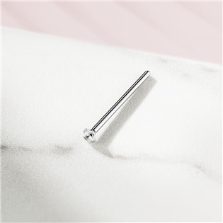 TIT1039-030 Variabilní piercing do nosu - titan, čirý kamínek