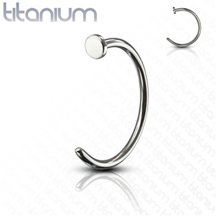 TIT1048-0808 Piercing do nosu - kruh titan