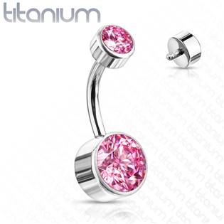 TIT1061-VM Piercing do pupíku - TITAN