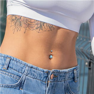 TIT1104-C Piercing do pupíku - TITAN
