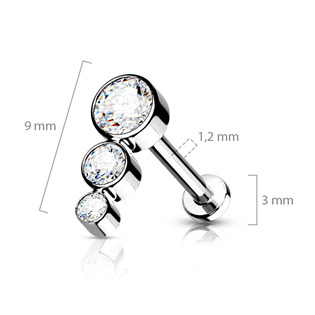 TIT1135-1208 Piercing do brady / ucha TITAN